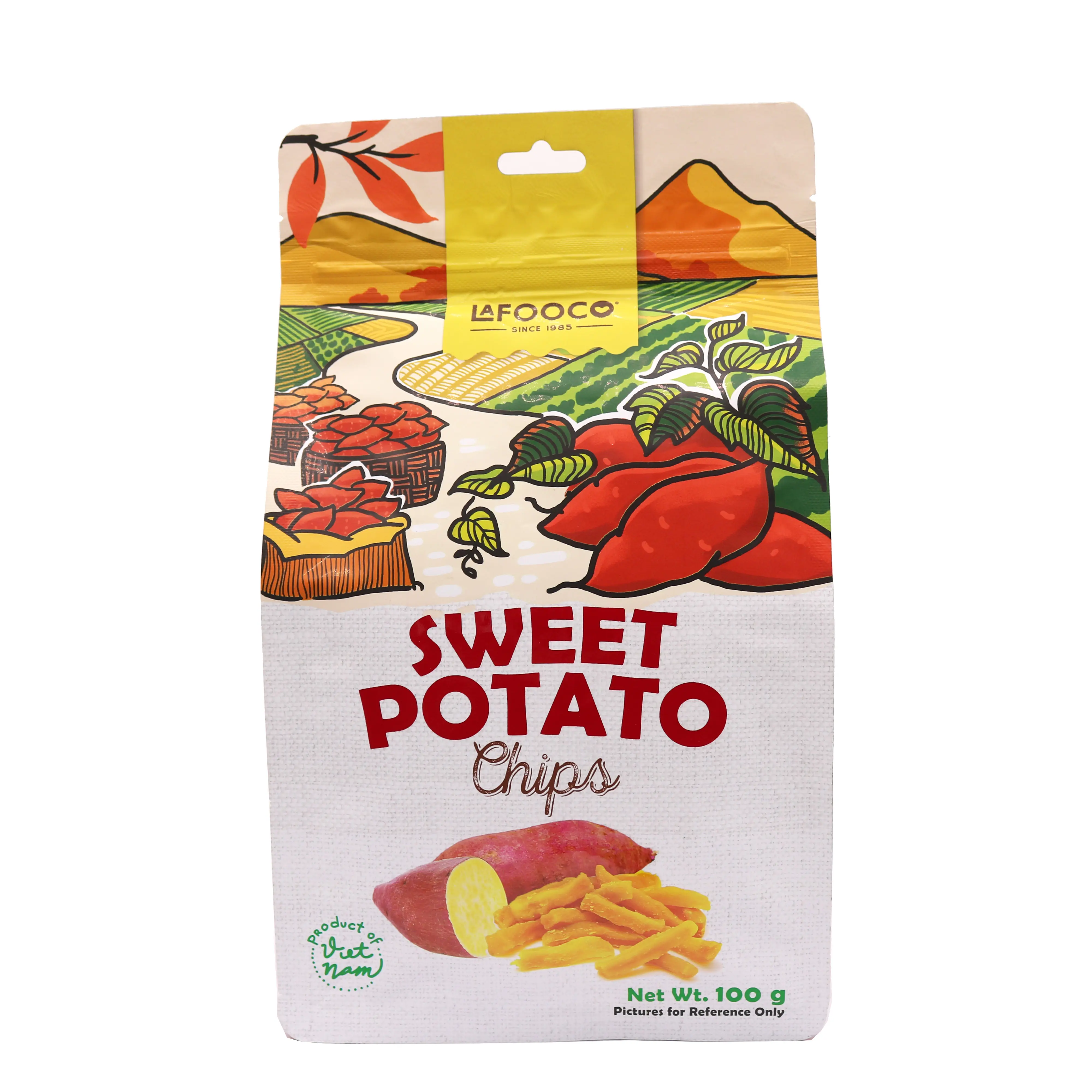 رقائق البطاطا فيتنام حقائب للوجبات الخفيفة 100g LAFOOCO الطبيعي نكهة لا Presevative صحي وجبة خفيفة