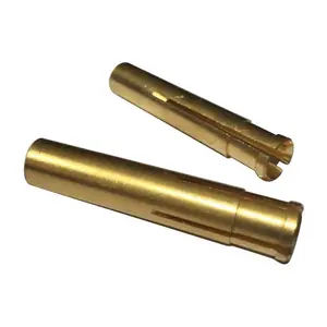 Customized service CNC Lathe Machining Brass Electrical Plug And Pin At competitive price in India