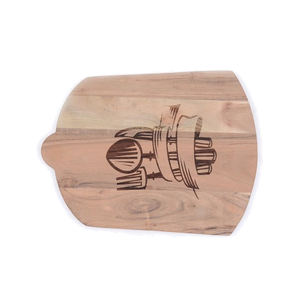 Tabla de cortar de madera profesional personalizada para el hogar Hotel Catering queso Pizza corte para uso diario en la cocina - Product Image 1