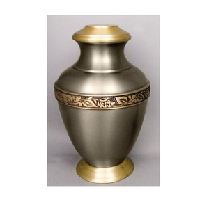 Antique Style américain/européen adulte cendres mémorial urne en laiton or gris oiseau gravé en gros pour le stockage de la crémation - Product Image 2