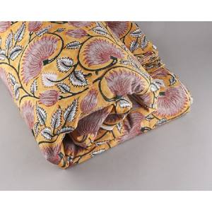 Doux Coton Bloc Main Bloc Imprimé Tissu Indien Floral 100% coton, 100% coton Peigné 1 rouleau Avec 1 Carton Tissé Guaranted - Product Image 3