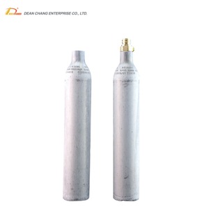 Bouteille de gaz de soda en aluminium haute pression 166 bars 425g CO2 avec valve pour eau gazeuse - Product Image 2