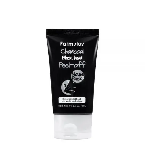 FARMSTAY CHARCOAL BLACK HEAD PEEL-OFF NOSE PACK deep moisture pore care mask sheet korea cosmetic Moisturizing Firming