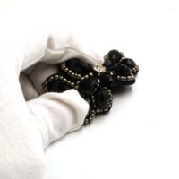 Qiao — Design fleur fait à la main, pour coudre sur les vêtements, sacs à chapeau, accessoires avec perles et strass, applique en cristal