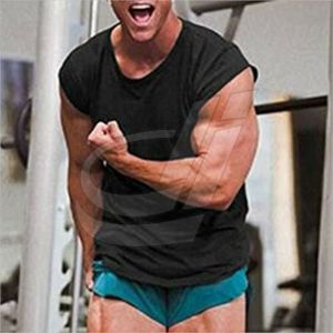 Wholesale <b>Mens</b> Plain Singlet Custom logo Cotton Polyester Breathable tank Tops <b>Underwear</b> Undershirts <b>Mens</b> Vests - Product Image 5