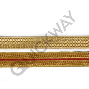 ผ้าลูกไม้สีทอง,ผ้าลูกไม้ Mylar ถักเปียสีทอง - Product Image 1