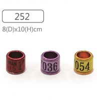 Bague de patte de pigeon en aluminium Crown 252 - Légère et durable