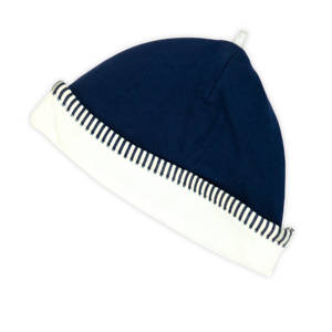 JOYUAN GARMENT MANUFACTURER BR19081014 baby romper - NAVY BLUE DARK SAILOR 2 PIECES snug fit footie pajamas infant NEWBORN - Product Image 6