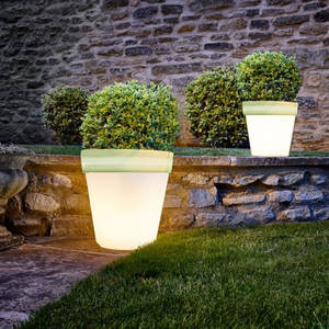 Jardinière lumineuse en résine créative pour hôtel, centre commercial, jardin, grande jardinière éclairée, pots à fleurs LED - Product Image 3