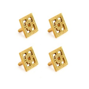 Servilletero de Color dorado de aluminio de diseño fabuloso para accesorios de mesa servilletero de la mejor calidad - Product Image 6
