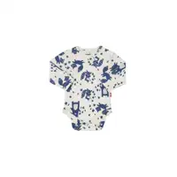 Unisex Baby's Shiny Bodysuit, Made of Melange Fabric