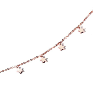 Semplice Star Femminile Cavigliere Sandali Piede Dei Monili In Oro Rosa In Acciaio Inox Caviglie Braccialetti Per Le Donne Leg Catena - Product Image 4