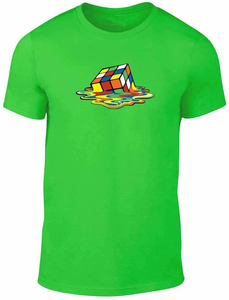 Camisetas cómodas con Rubix cube para hombre, ropa informal con impresión personalizada, servicio de personalización, 100% algodón - Product Image 5
