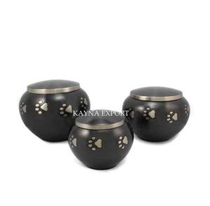 Urne Odyssey dernière conception et finie Urne pour animaux de compagnie en métal de vente chaude avec patte imprimée à bas prix Urnes pour animaux de compagnie finies brillantes - Product Image 3