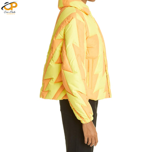 Chaqueta acolchada de lana de invierno para hombre ODM al por mayor, cortavientos impermeable reversible con capucha, etiqueta de tallas XL y XS recubierta transpirable - Product Image 6