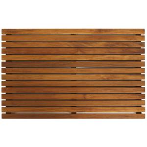 Industrial Design Solid Teak Wood Anti-Slip Shower Bath <b>Mat</b> for Hotel Indoor Use - Product Image 3