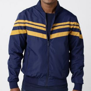 Chaqueta bomber de nailon con logotipo personalizado impermeable para hombre - Product Image 1