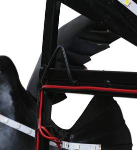 นกโลหะบินอยู่นอกหน้าต่างตกแต่งผนังศิลปะสำหรับห้องนั่งเล่นห้องนอนและตกแต่งบ้าน - Product Image 5