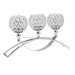 Portavelas de aluminio hecho a mano, Metal pulido brillante decorativo para decoración del hogar o evento de Pascua para venta de bodas - Product Image 2