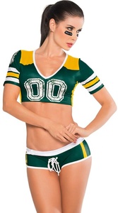 Adult Girls Cheerleading Uniform Design Your Own Customizable Color Game Matches Cotton Polyester Rayon Nylon Spandex <b>Latex</b> - Product Image 2
