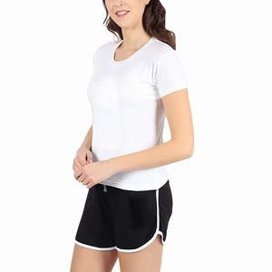 OEM Service Ladies Summer <b>Sets</b> Half Sleeve Quick Dry <b>T</b>-<b>Shirts</b> with <b>Shorts</b> Casual Wear Summer <b>Sets</b> - Product Image 4