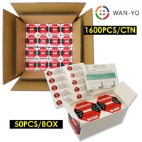 Etiquette d'impact WAN-YO: Indicateurs d'impact, indication pour dissuader la mauvaise manipulation des produits fragiles, sortie d'usine