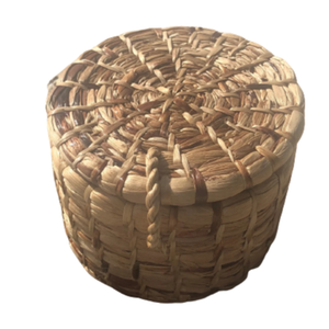 Meilleur choix de salle de bain 100% naturel, ensemble de panier de rangement pour aquettes d'eau, avec couvercles, du Vietnam, livraison gratuite - Product Image 1