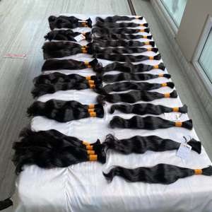 Cabello natural Remy de calidad 11a, cabello natural sin procesar con una cutícula completa, venta al por mayor, en la india - Product Image 3