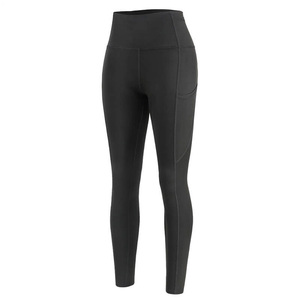 Outdoor Sports Fitness Wear Breathable High Waisted Butt Lifting Seamless Women <b>Leggings</b> <b>With</b> <b>Pockets</b> - Product Image 1