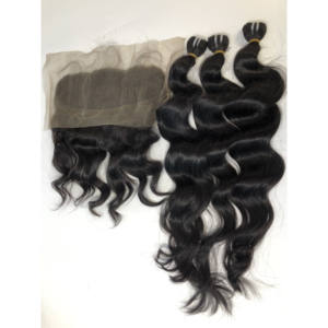 Haute Qualité Aligné Remy Cheveux Armure Vierge Cuticule Lâche Vague Profonde Bundles Fermeture Extension de Cheveux Humains - Product Image 5