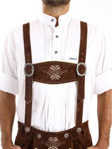 Pantalon Trachten en cuir mi-taille pour homme, idéal pour l'hiver - Product Image 4