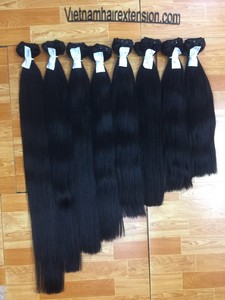 Extensiones de Cabello Virgen Remy Liso sin Procesar al por Mayor - Estilo Ondulado Sedoso, Origen Vietnam, 100g por Pieza, Sin Piojos/Ni Lêndas - Product Image 5