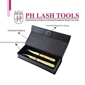 HEAVY DUTY STAINLESS STEEL EYELASH EXTENSION NEW <b>CARDBOARD</b> <b>BOX</b> <b>PACKING</b> <b>for</b> TWEEZERS PRIVATE LABEL - Product Image 5