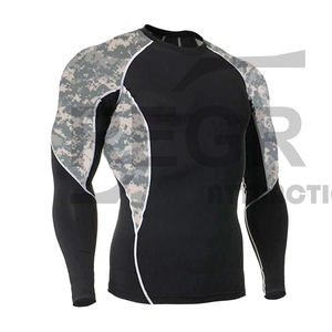 OEM Compresión MMA Rash Guard con logotipo personalizado Sublimación Impreso Manga larga Mma Rash Guard Diseño - Product Image 1