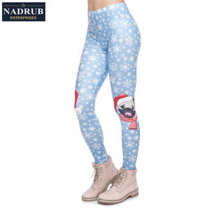 Printemps Style Chasse Festival Leggings Femmes Groupe de Recherche Arbre Feuilles Impression Leggings Taille Haute Pantalon - Product Image 2