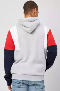 Sweat à capuche en molleton de coton pour hommes, impression à la mode et logo, coupe longue et style cousu avec cordon de serrage, col à capuche, tissu en polyester - Product Image 6