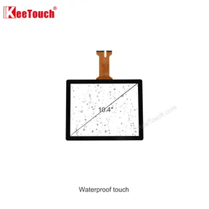KeeTouch 10 बिंदु स्पर्श विस्तृत आकार 8.10. 12. 15. 17. 19. 21.5. 27 इंच pcap टच स्क्रीन कियोस्क