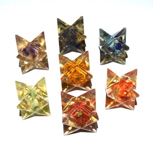 Proveedor de Orgone Chakra Merkaba Star Set : Orgone Chakra Merkaba Star Set Venta Mascot Style productos curativos - Product Image 1