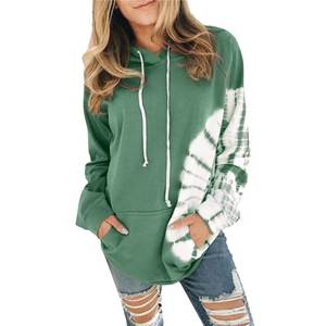 Sudadera con capucha para mujer, de manga larga, con cordón, talla grande - Product Image 4
