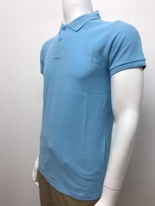 Camiseta de Manga Corta de Punto Transpirable para Hombre, Talla Grande, 100% Algodón, Color Negro Sólido - Product Image 5