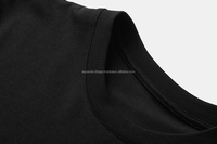 T-shirt en flanelle noir pour filles, 100% coton, qualité luxe, coupe régulière, séchage rapide, appliques personnalisées, broderie, col rond, style hip hop