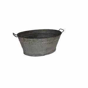 OVAL LARGE GALVANIZED PARTY OVAL TUB BEVERAGE TUB WINE BOTTLE CHILLER COOLER BEST PRICE & HIGH END ICE BUCKET - Product Image 3