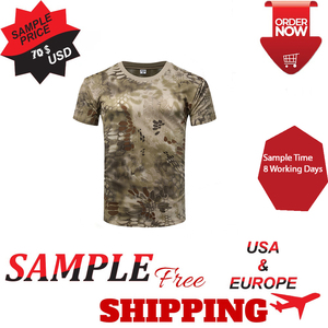 เสื้อยืดลายพรางสำหรับผู้ชายฤดูร้อนออกแบบมาสำหรับการตกปลากลางแจ้งล่าสัตว์กันน้ำระบายอากาศได้ดี - Product Image 2