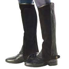 Half Chaps de cuero genuino Premium para hombres y mujeres Ropa ecuestre con estilo occidental de moda para montar a caballo - Product Image 6