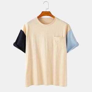 Camiseta de Verano para Hombre, 100% Algodón, Cuello Redondo, Elástica, Informal, Nueva Fabricación 2026, Precio Bajo al por Mayor - Product Image 1