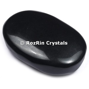 Piedra de Palma de jaspe negro, piedra curativa semipreciosa a la venta - Product Image 2
