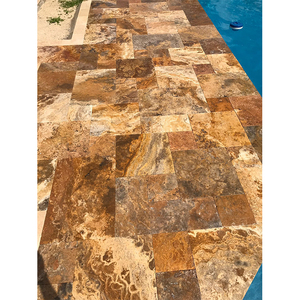Dalles et carreaux en travertin - Modernes, durables, garantie 5 ans et plus, origine turque, surface polie, couleur beige, pour sols/murs d'hôtels et villas - Product Image 4
