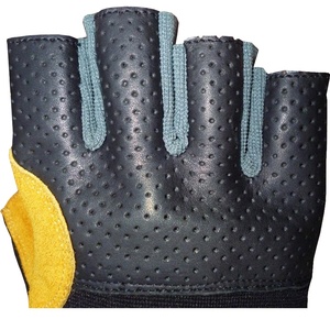 Fingerless Gym Gloves <b>Half</b> Finger Leather Breathable Non <b>Slip</b> Adjustable Wrist Strap Unisex All Seasons Outdoor Eco-Friendly - Product Image 5