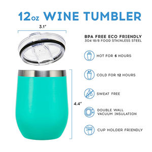 แก้วเก็บไวน์ของขวัญวันเกิดไอเดียของขวัญไวน์สำหรับ BFF,คุณแม่,เพื่อน,ภรรยา,ลูกสาว,น้องสาว,ถ้วยกาแฟสแตนเลส12ออนซ์ - Product Image 3