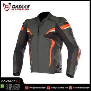 OEM Customized Auto-Racing Motocross Jacket Breathable Genuine <b>Leather</b> Sportswear For Motorbike Riding Windproof Protective - Product Image 6